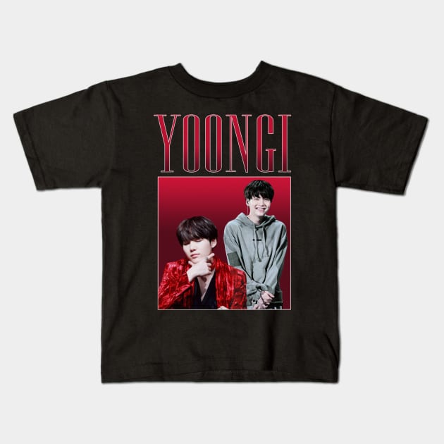 Yoongi Kids T-Shirt by mickeyralph